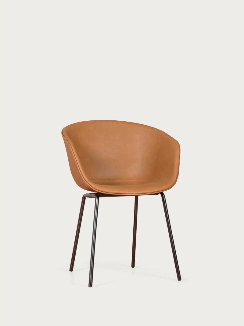 Sedia vintage con braccioli rivestita in similpelle cerata - Denver NEST DREAM - 22