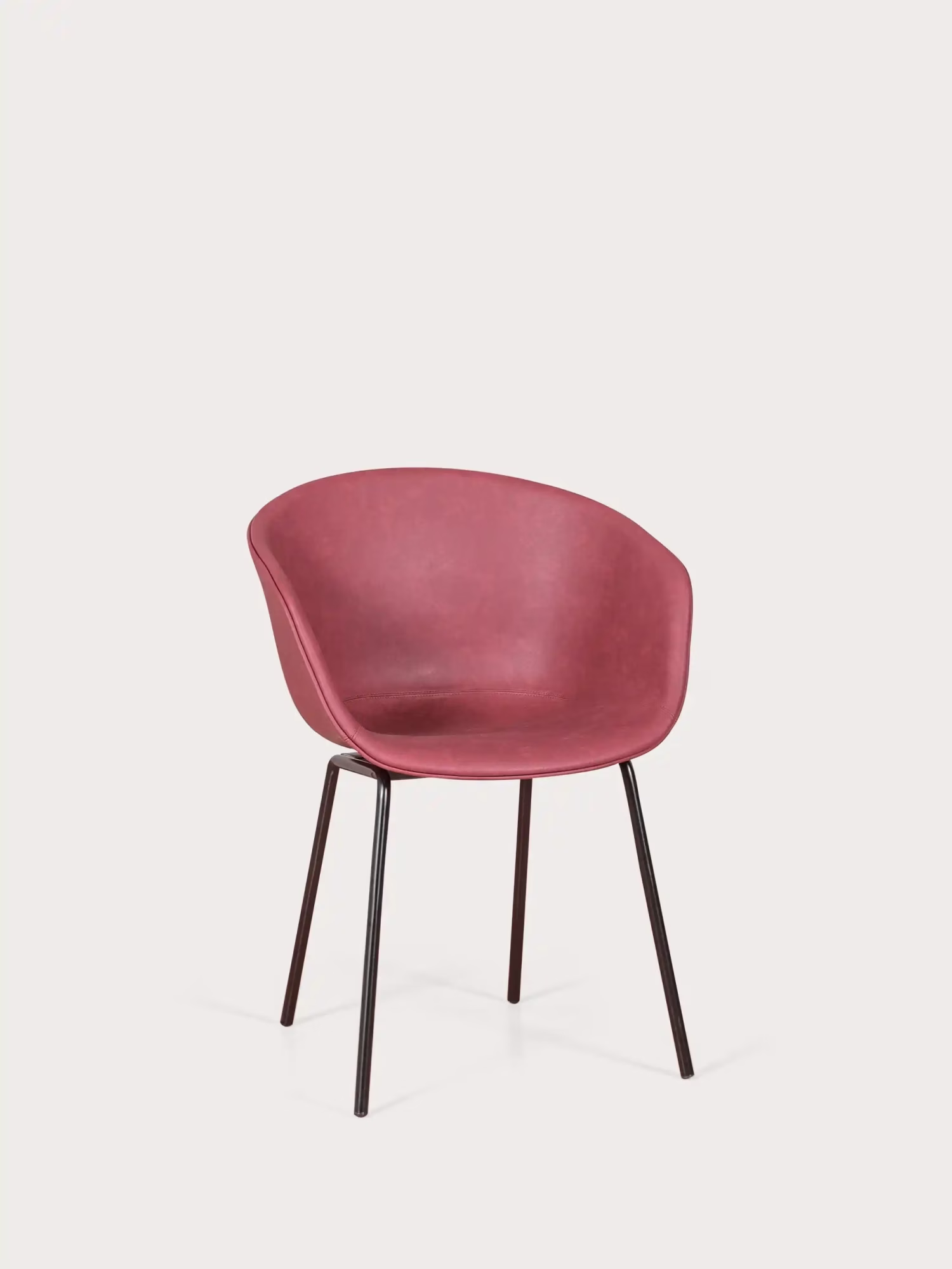 Chaise vintage avec accoudoirs en simili-cuir ciré - Denver NEST DREAM - 15