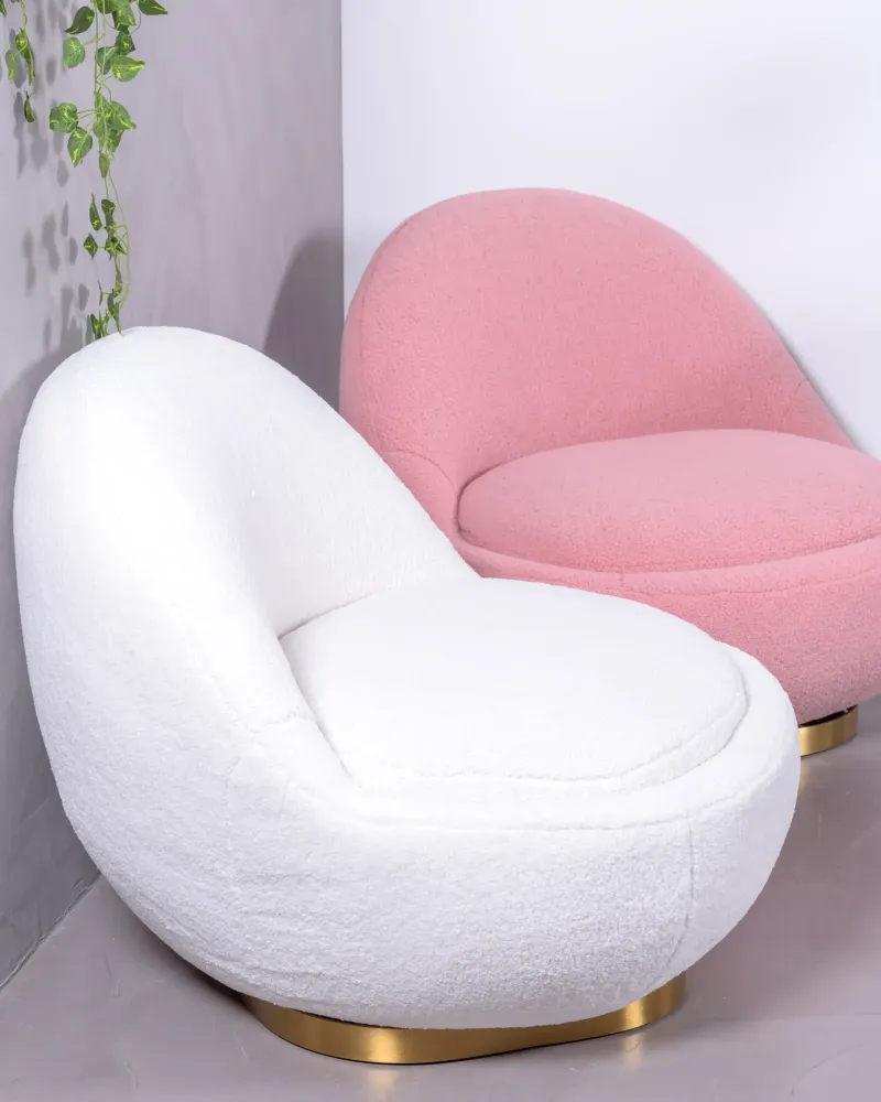 Corsica Swivel Armchair Upholstered Cotton - Free Shipping