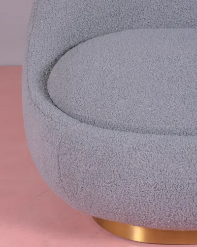 Corsica Swivel Armchair Upholstered Cotton - Free Shipping