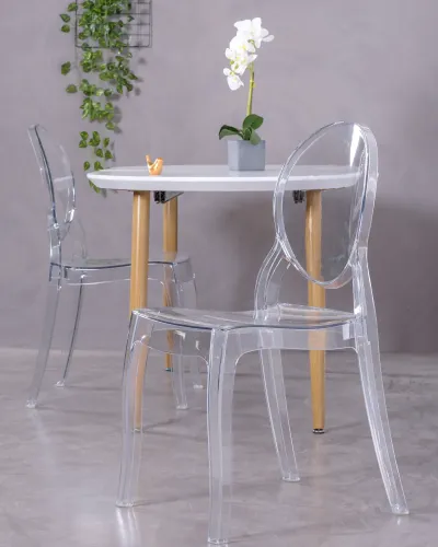 Transparent plastic dining chair - Outdoor chairs - Nest Dream