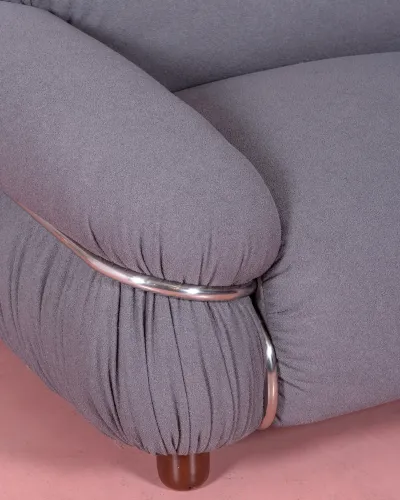 Sofa mit Sherpa-Stoff gepolstert - Gepolsterte Sofas - Gratis Lieferung