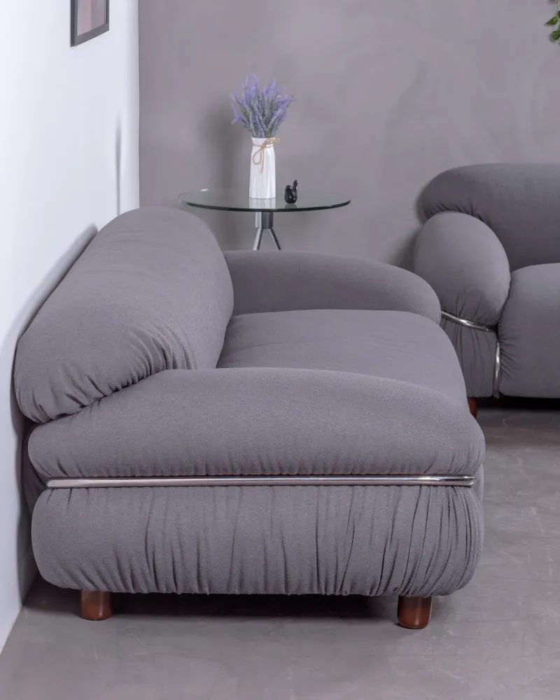 Sofa bekleed met Sherpa stof - Gestoffeerde Sofa's - Gratis verzending