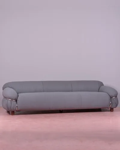 Sofa mit Sherpa-Stoff gepolstert - Gepolsterte Sofas - Gratis Lieferung