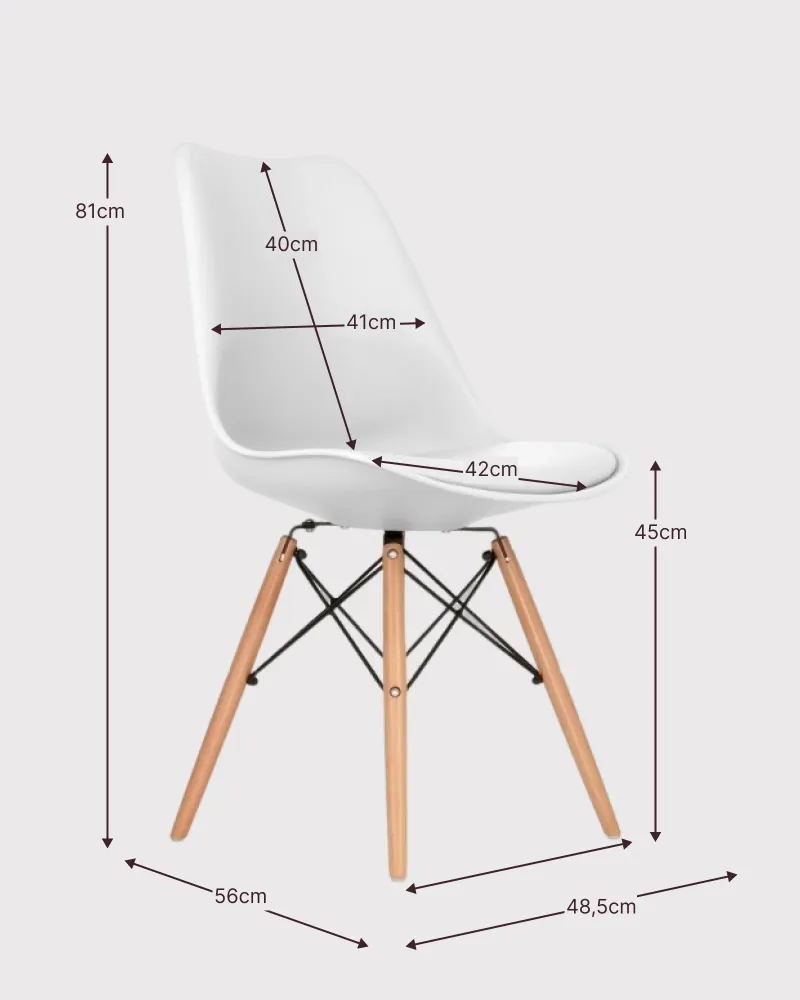 Shark Nordic Dining Chair : 5-year warranty : Nest Dream