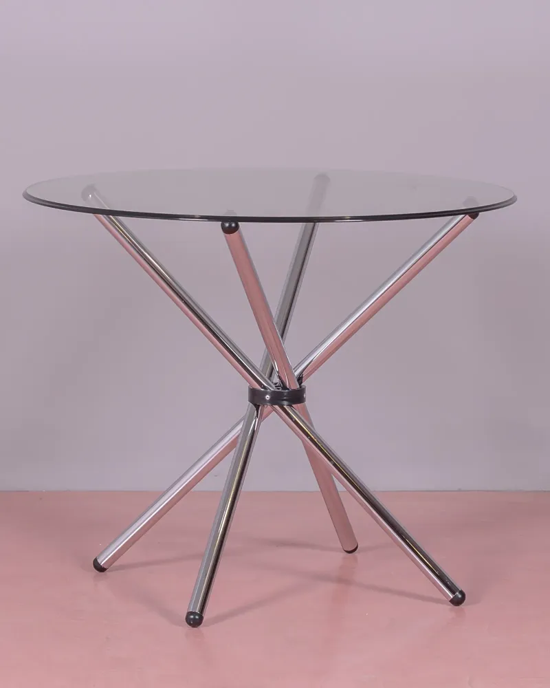 Mesa de comedor de cristal Round Table - Envío Gratis - Nest Dream