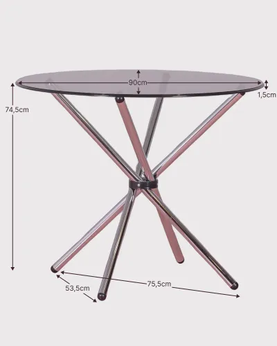 Round Table Glass Dining Table - Free Shipping - Nest Dream