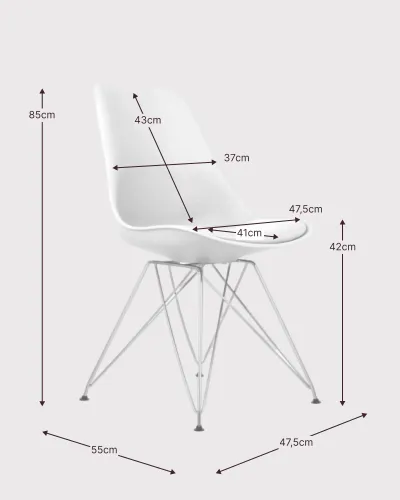 Chaise de salle à manger Tower Luxury - 5 ans de garantie - Nest Dream