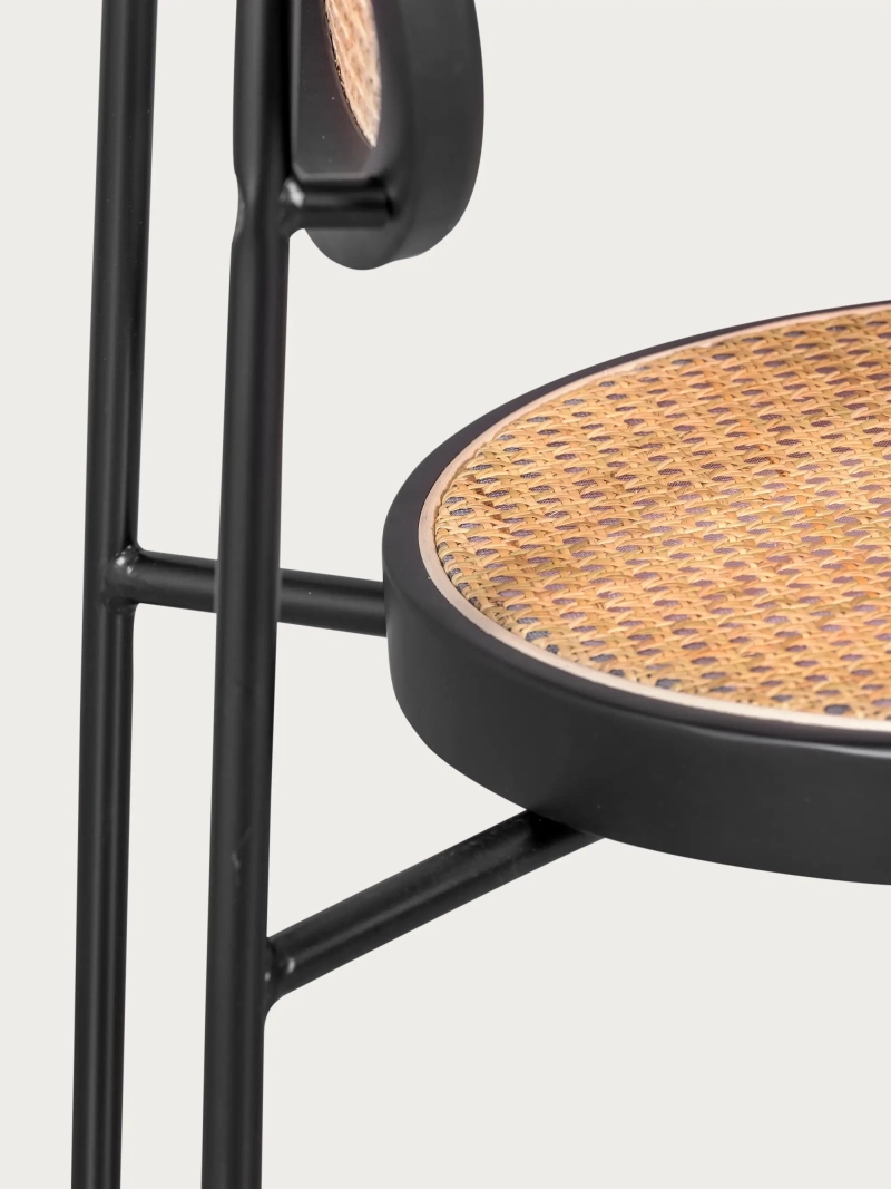 Retro-Esszimmerstuhl mit natürlichem Rattan - North NEST DREAM - 5
