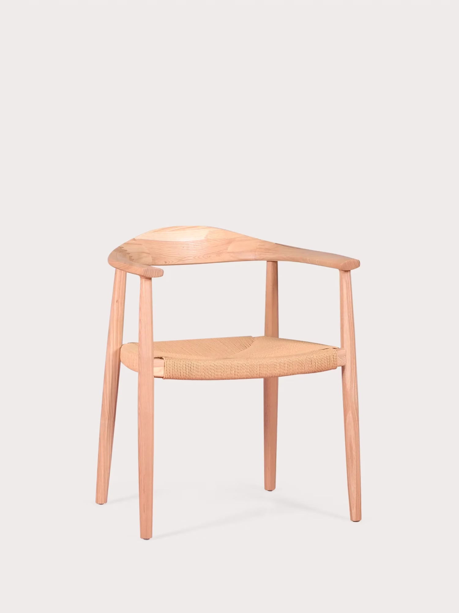 Silla en madera de fresno natural y asiento de cuerda ecológica - Santon NEST DREAM - 1
