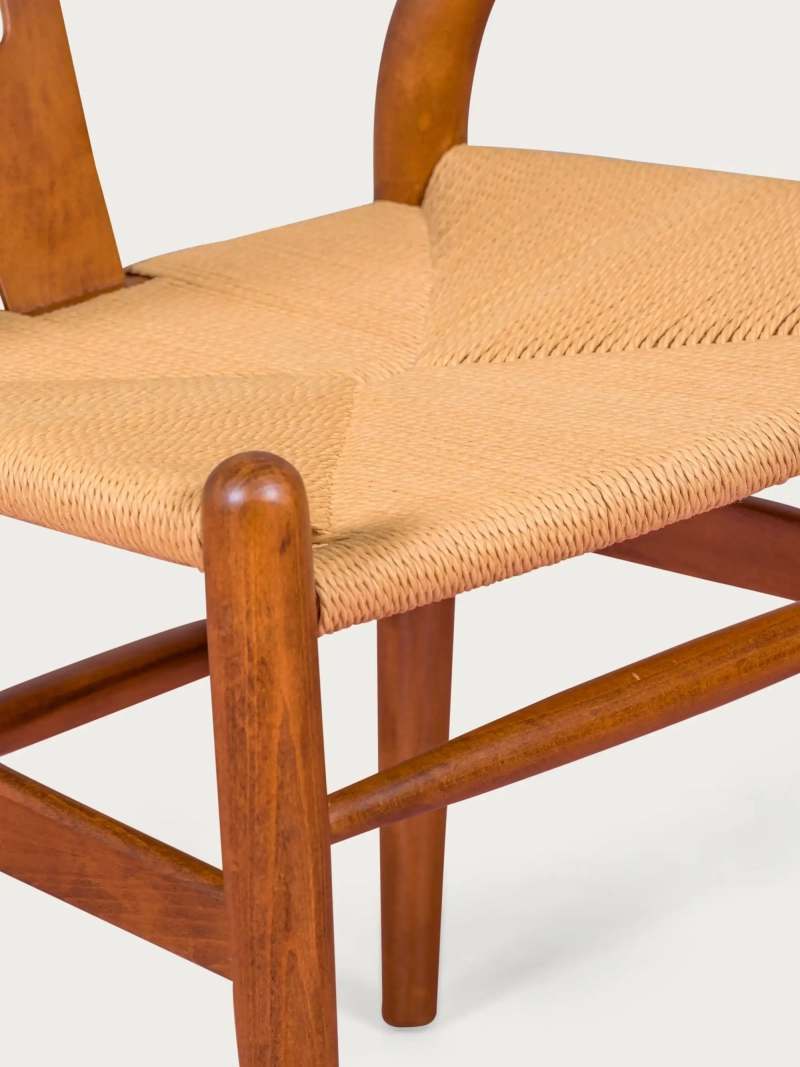 Silla nórdica en madera de nogal y cuerda ecológica - Wish NEST DREAM - 1