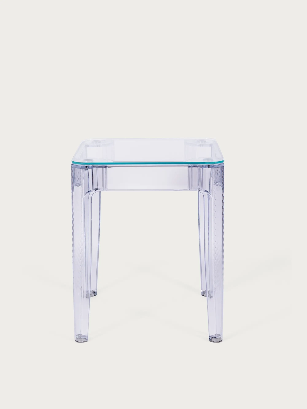 Square glass table with transparent legs (60x60) - Ghost NEST DREAM - 1