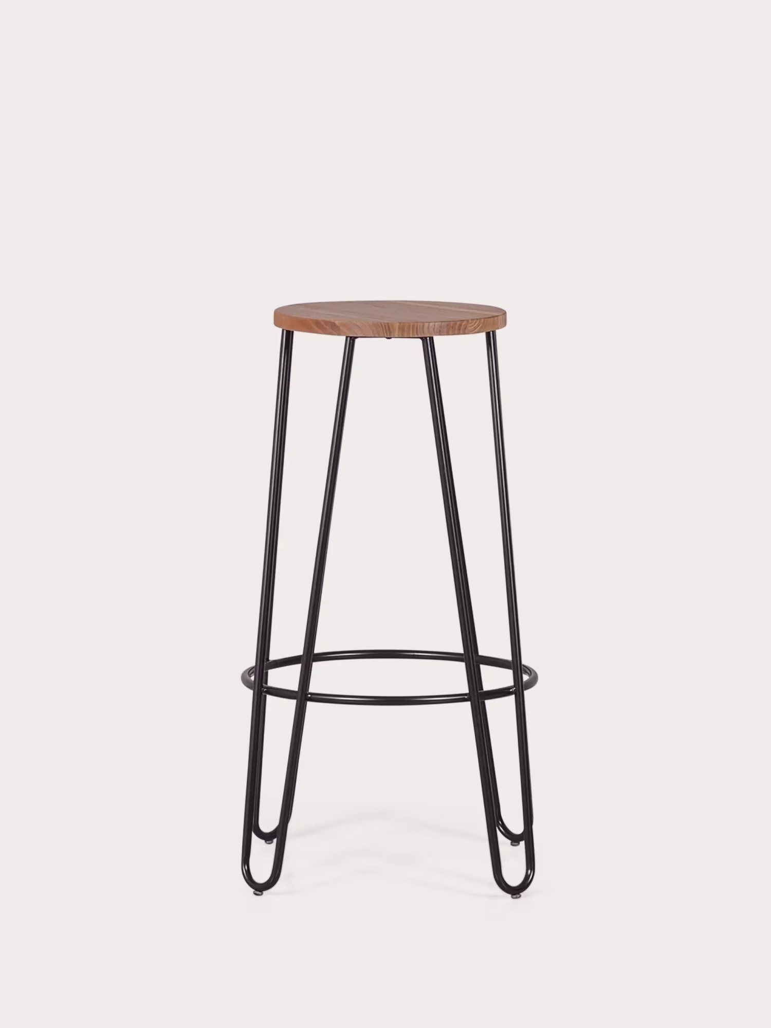 stołek industrialny z drewna jesionowego (75cm) - Lizbona NEST DREAM - 6