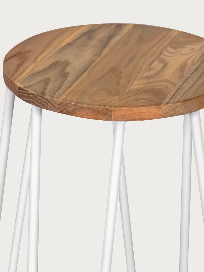 tabouret industriel en frêne (75cm) - Lisbonne NEST DREAM - 12