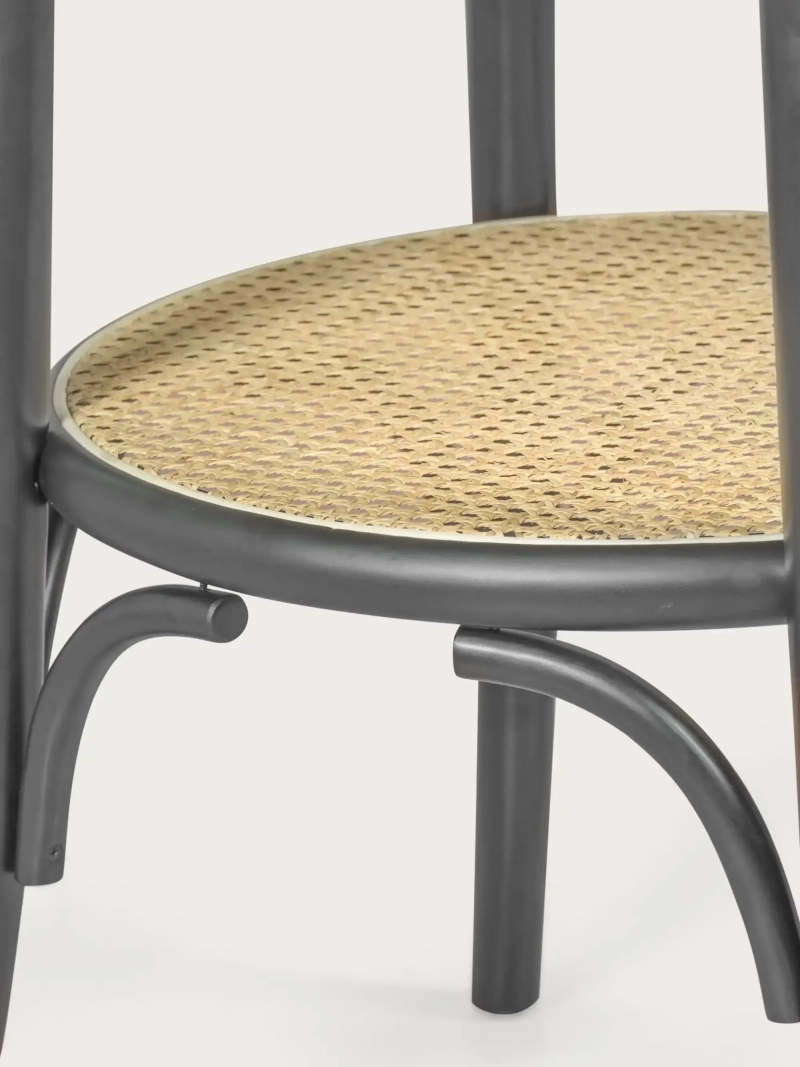 Vintage style round retro table in natural ash wood (80cm) - Oldhouse NEST DREAM - 13
