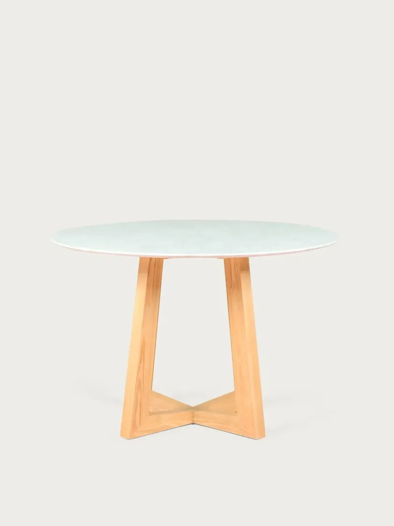 Okrogla jedilna miza iz carrarskega marmorja (115 cm) - Soho NEST DREAM - 1