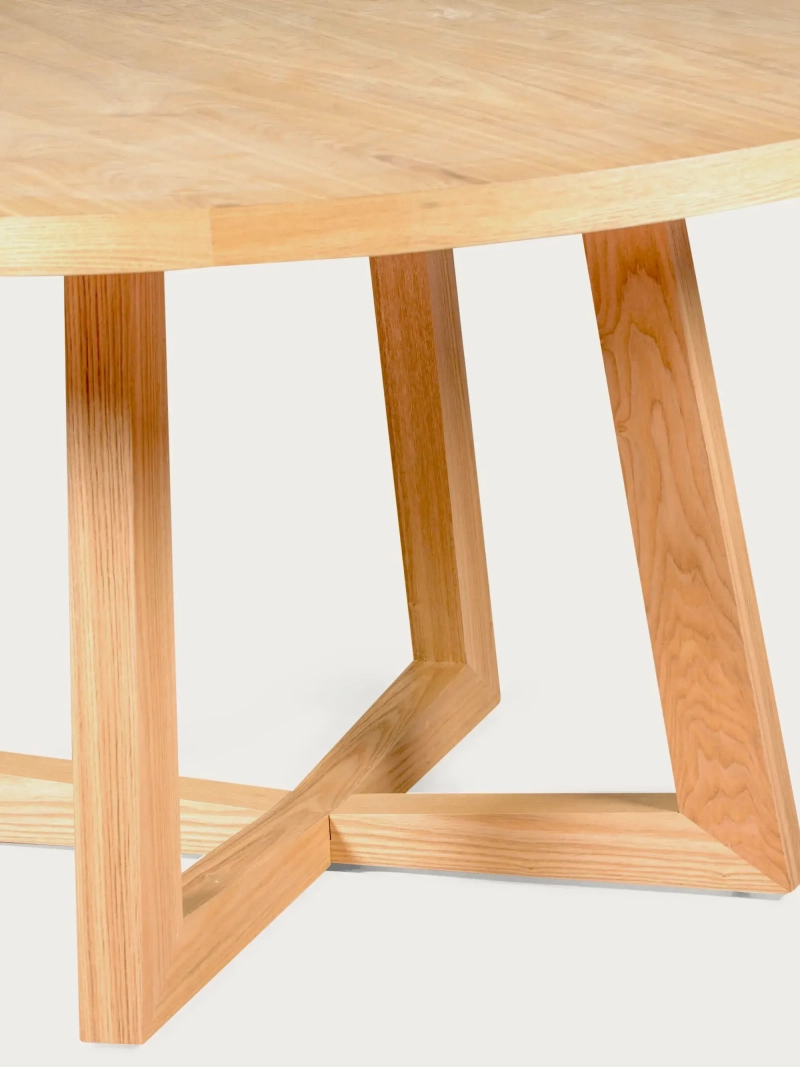 Mesa de comedor redonda en fresno natural (150cm) - Soho NEST DREAM - 3