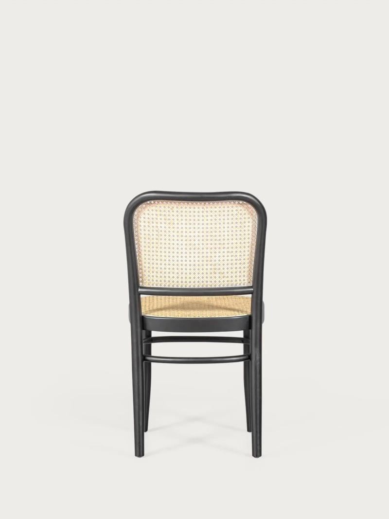 Krzesło z drewna bukowego z naturalnym wykończeniem rattanowym - Moulin NEST DREAM - 1