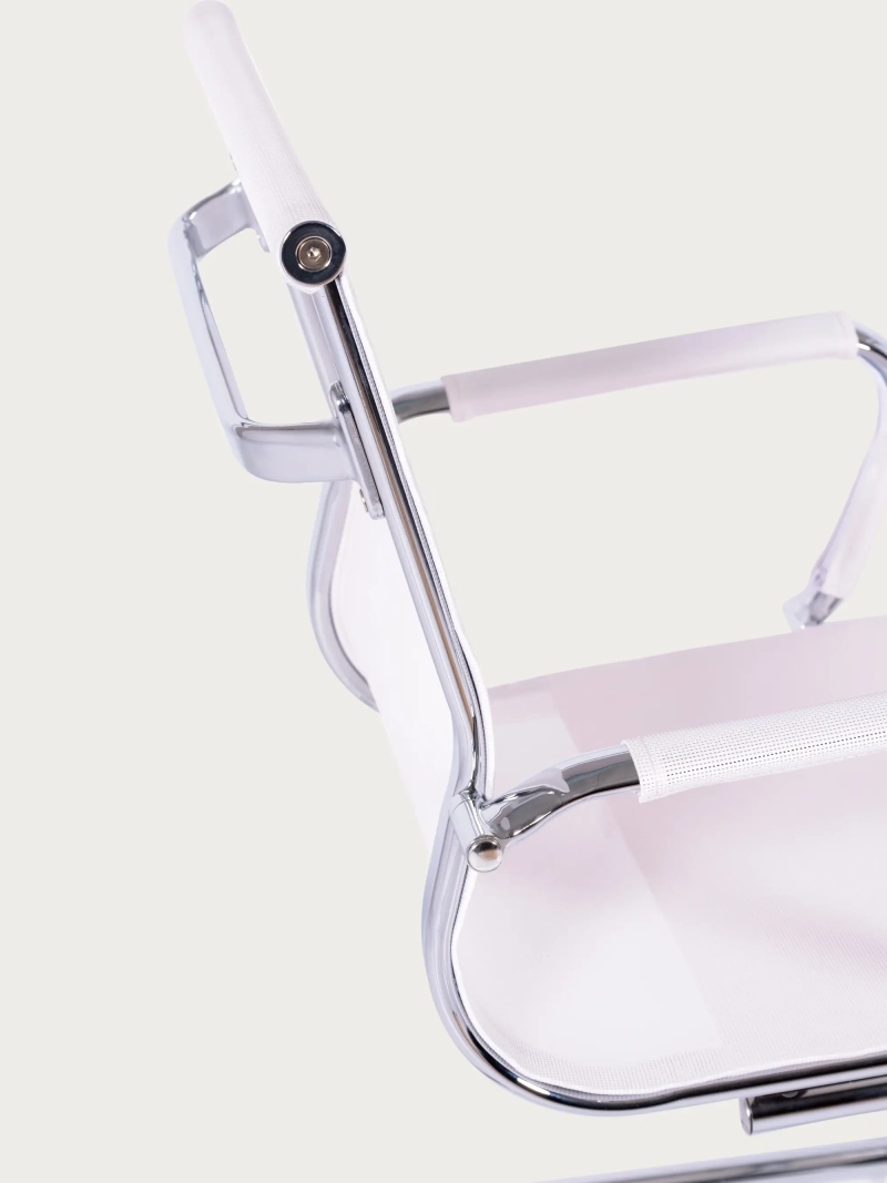 Vergaderzaalstoel met lage rugleuning in ademend vezelnet - Alu NEST DREAM - 12