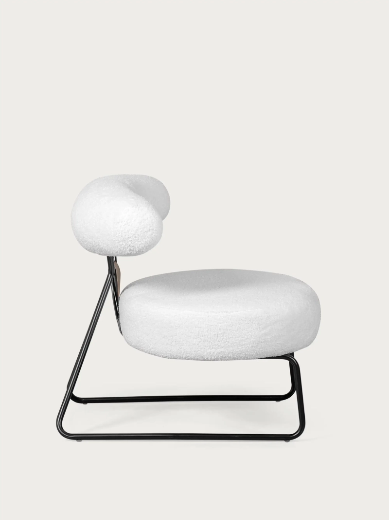 Design nojatuoli verhoiltu bouclé ja teräsjalat - Oxford NEST DREAM - 8
