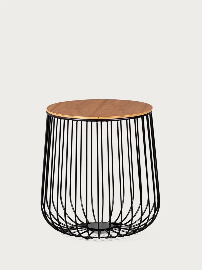 Sidebord i asketræ og lakeret stål - Zürich NEST DREAM - 1