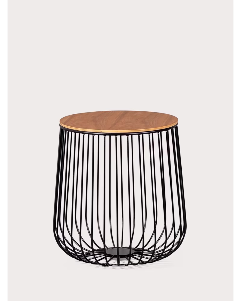 Mesa de apoio em madeira de freixo e aço lacado - Zurique NEST DREAM - 1