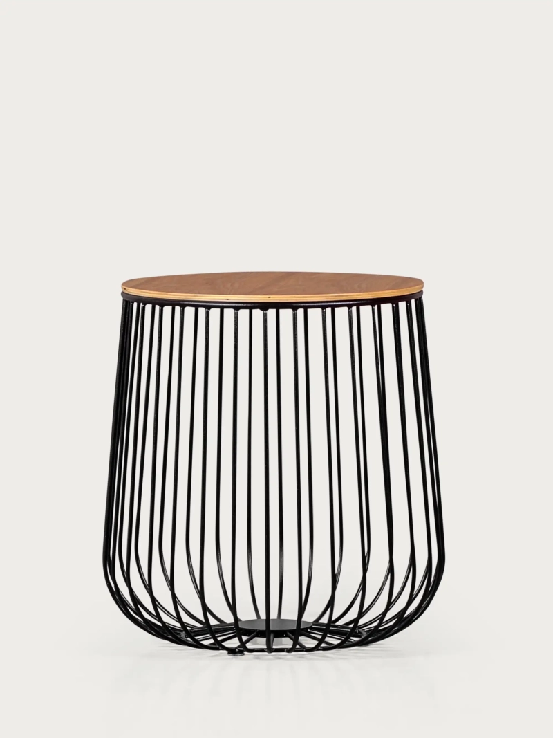 Mesa de apoio em madeira de freixo e aço lacado - Zurique NEST DREAM - 1