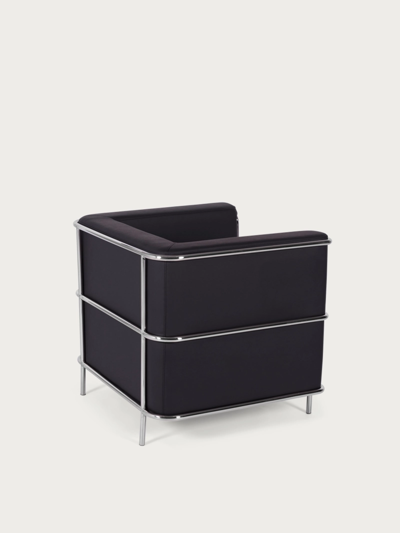 Sofa van kunstleer met verchroomd roestvrijstalen frame - Torino NEST DREAM - 9