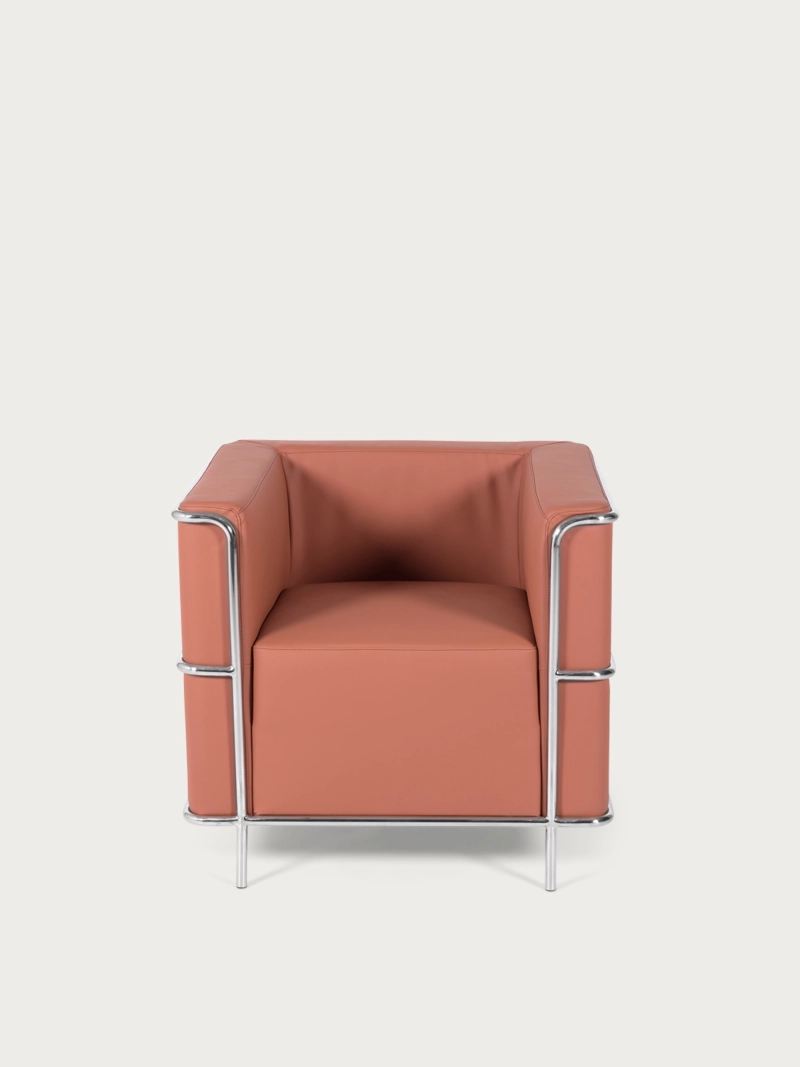 Sofa ze sztucznej skóry z chromowaną ramą ze stali nierdzewnej - Torino NEST DREAM - 15