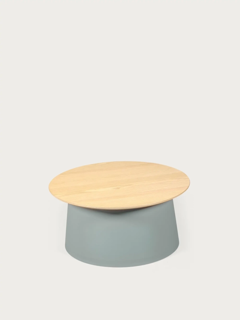 Round table basse avec plateau en chêne - Norvège NEST DREAM - 5