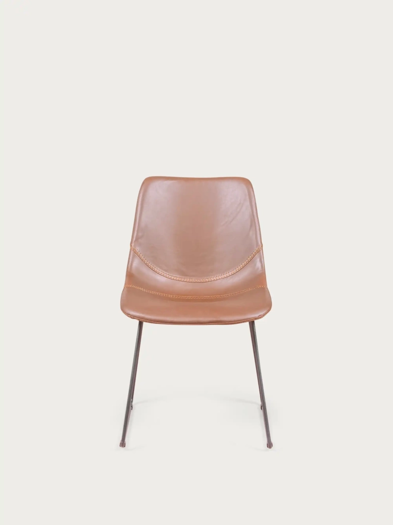 Vintage Industriestuhl gepolstert mit Kunstleder - City NEST DREAM - 10