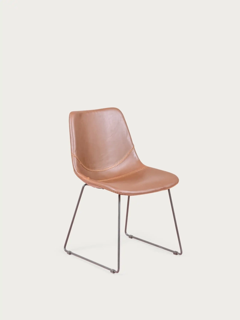 Silla industrial vintage tapizada en Polipiel - City NEST DREAM - 10
