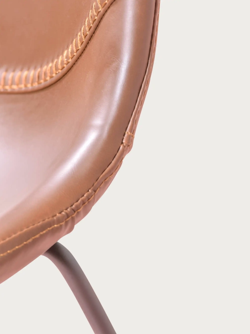 Vintage-teollisuustuoli verhoiltu keinonahalla - City NEST DREAM - 14