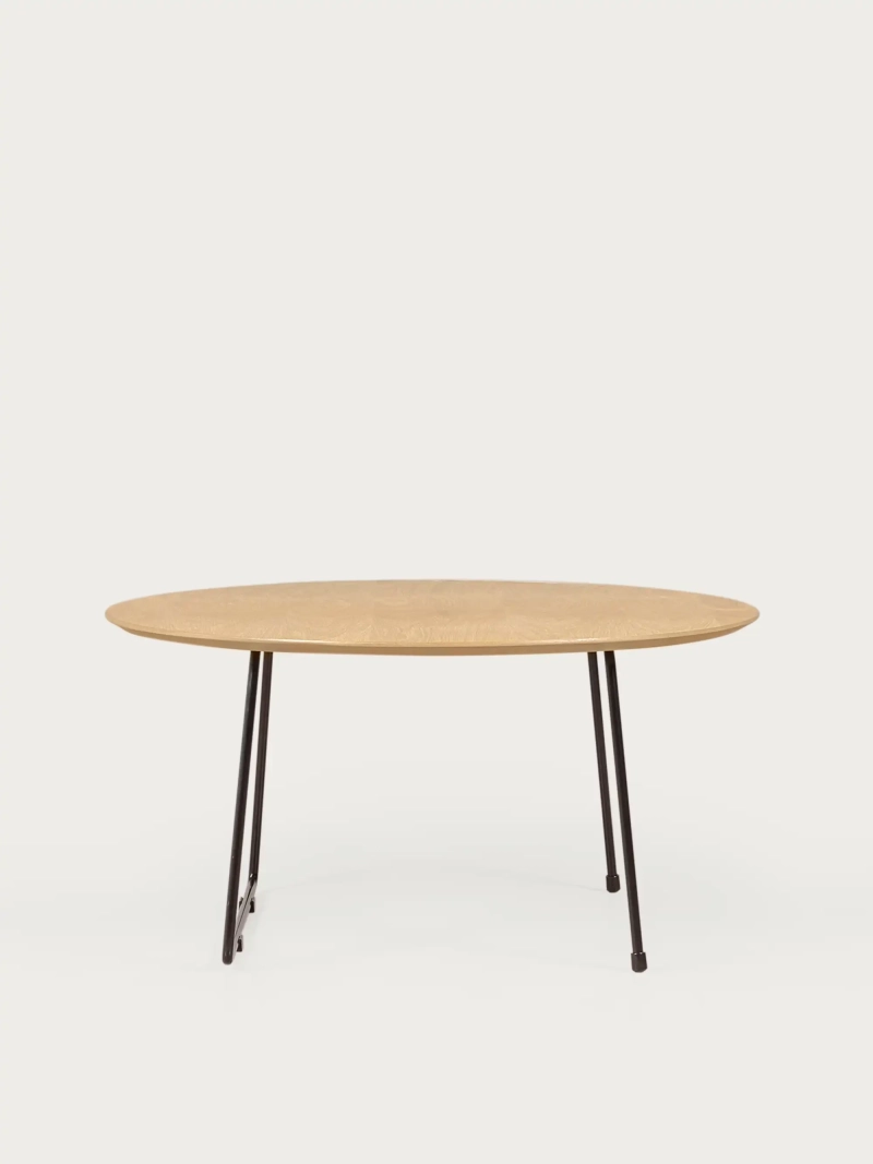 Round konferenčný stolík z dubového dreva (80 cm) - Modin NEST DREAM - 1
