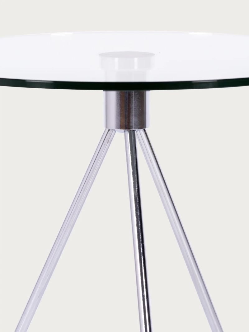Table d'appoint en verre trempé et acier chromé - Piccola NEST DREAM - 3