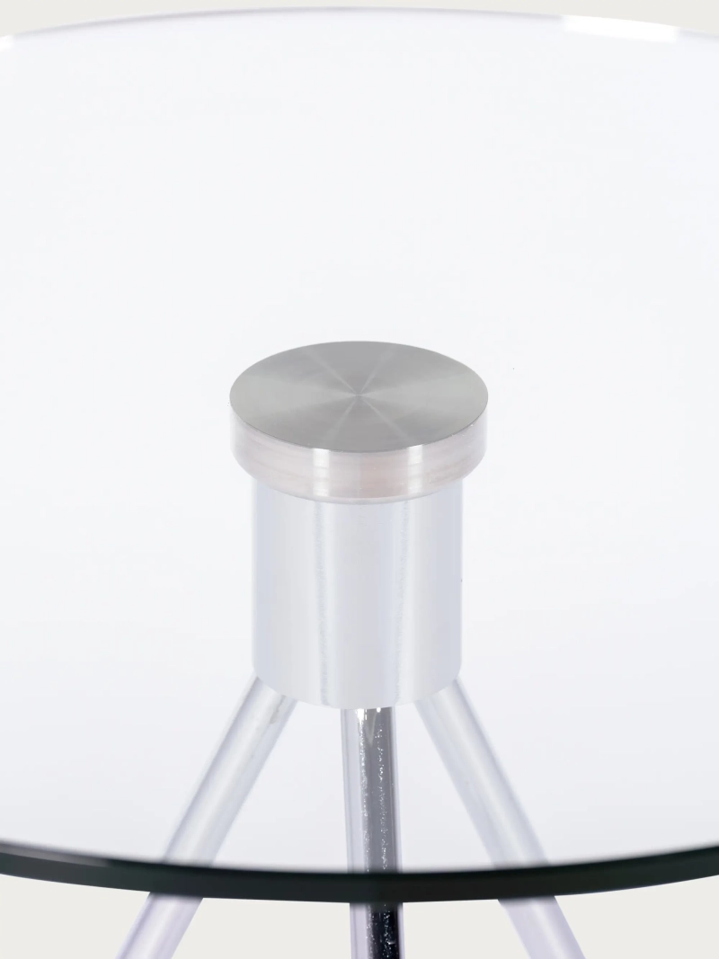 Sidebord i hærdet glas og forkromet stål Piccola NEST DREAM - 4