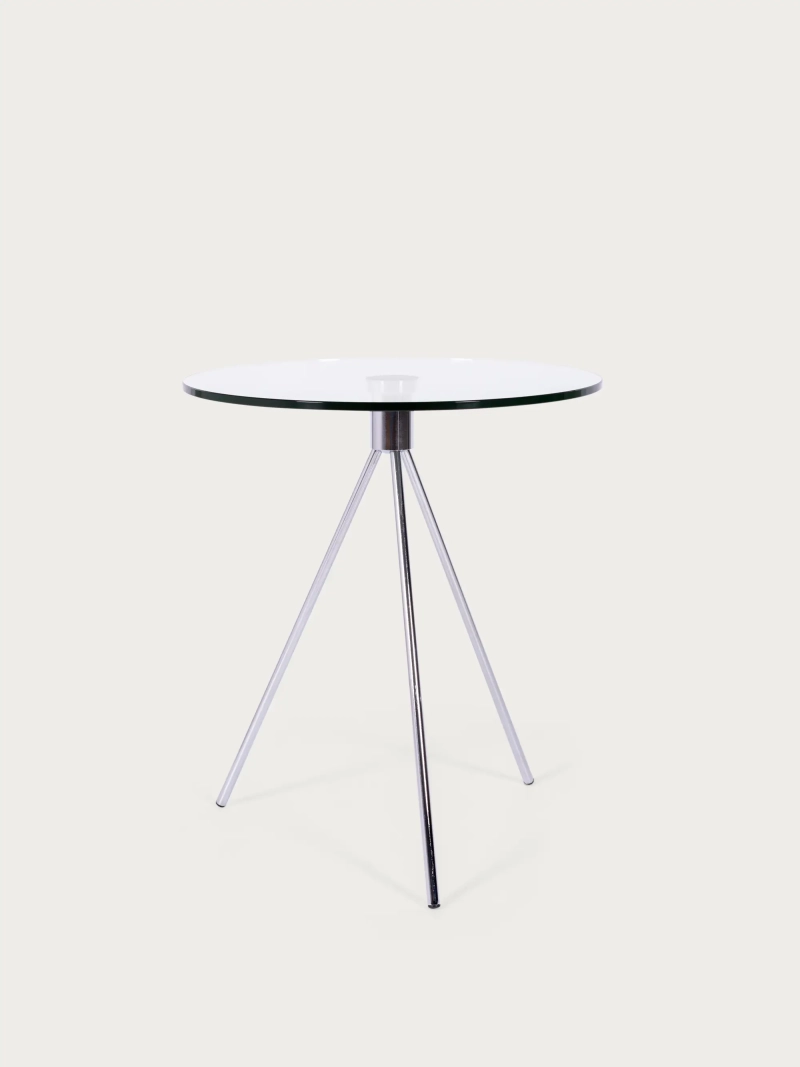 Sidebord i hærdet glas og forkromet stål Piccola NEST DREAM - 2