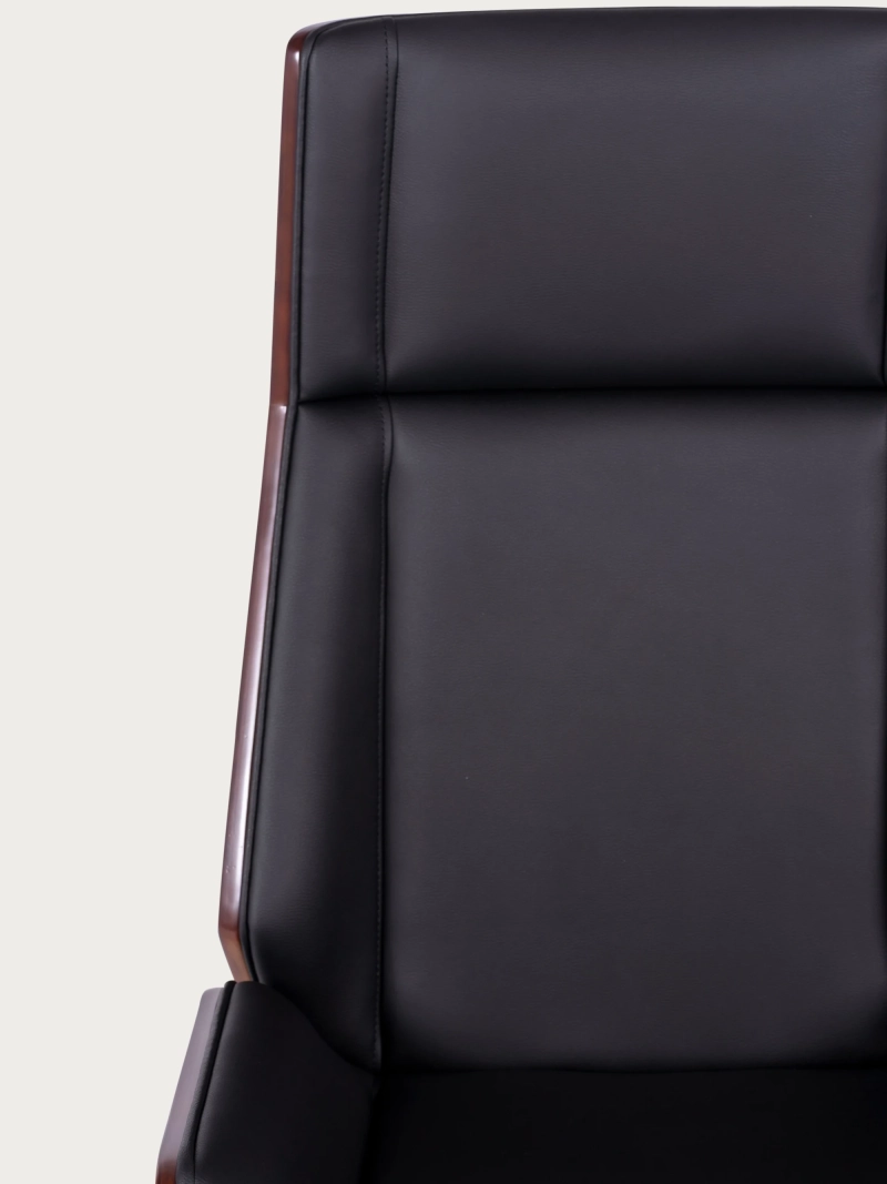 Chaise de bureau avec dossier en noyer et rembourrage en éco-cuir - Nordic S NEST DREAM - 3