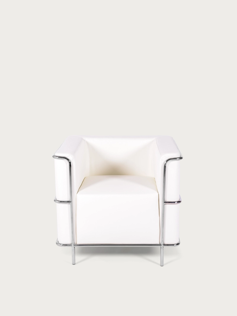 Kunstledersofa mit Gestell aus verchromtem Edelstahl - Torino NEST DREAM - 28