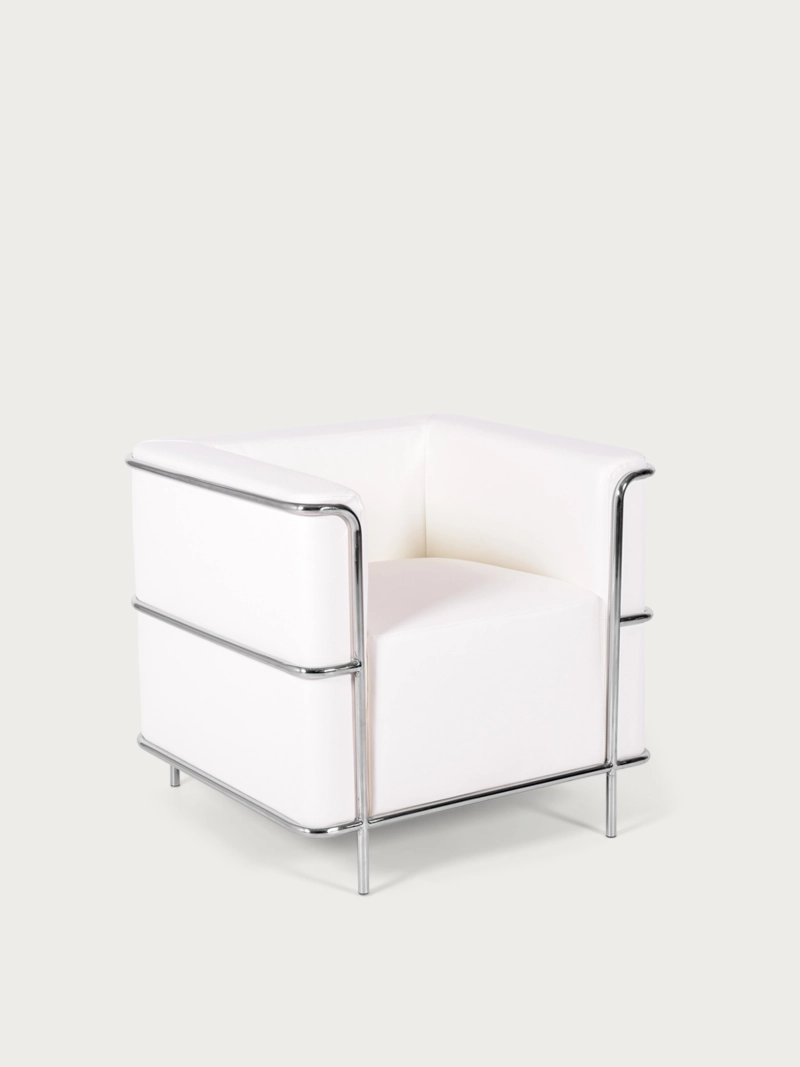 Divano in ecopelle con struttura in acciaio inox cromato - Torino NEST DREAM - 28