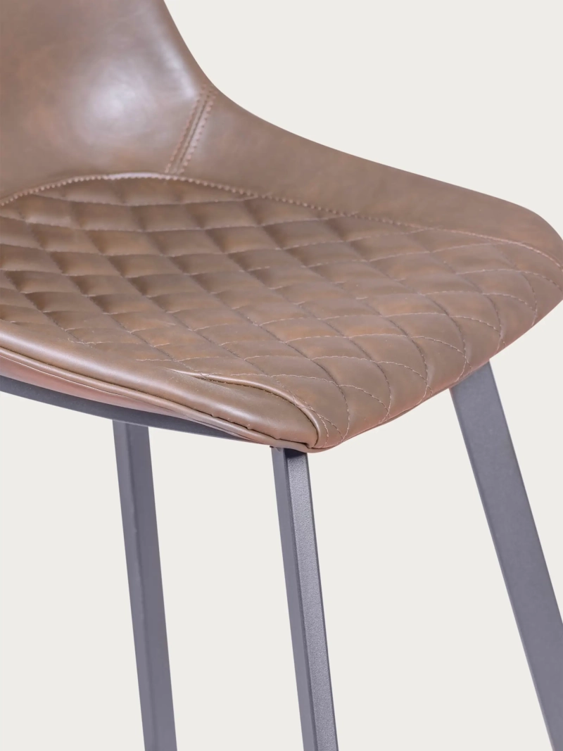 Taburete vintage tapizado en polipiel (76cm) - Jules NEST DREAM - 4