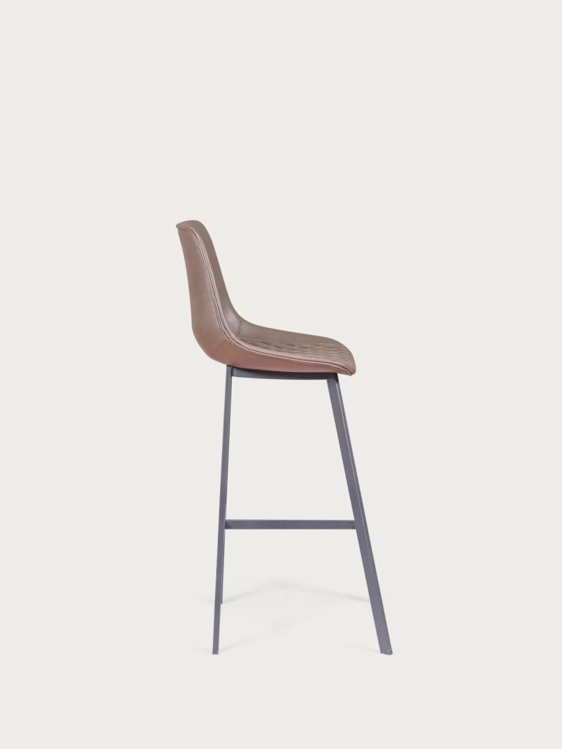 stołek vintage tapicerka ze sztucznej skóry (76cm) - Jules NEST DREAM - 3