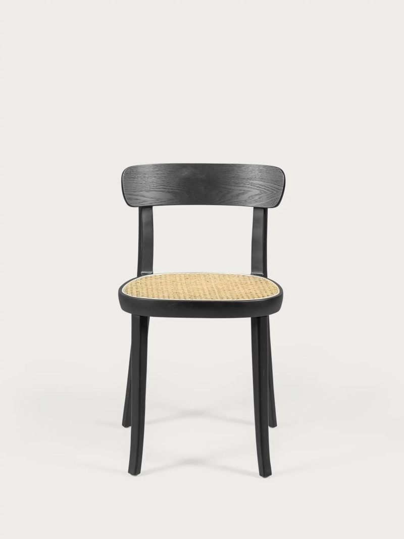 Design tuoli saarni puuta ja luonnollinen rottinki istuin - Tours NEST DREAM - 8