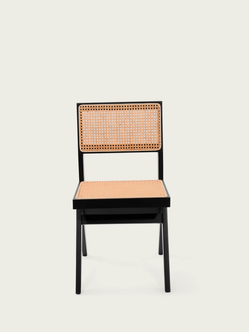 Classic chair in natural rattan and ash wood - Compass NEST DREAM - 1