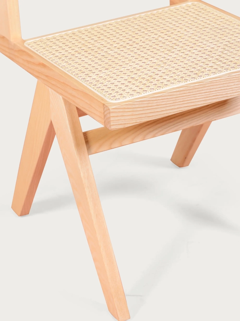 Klassieke stoel in naturel rotan en essenhout - Intex Compass NEST DREAM - 12