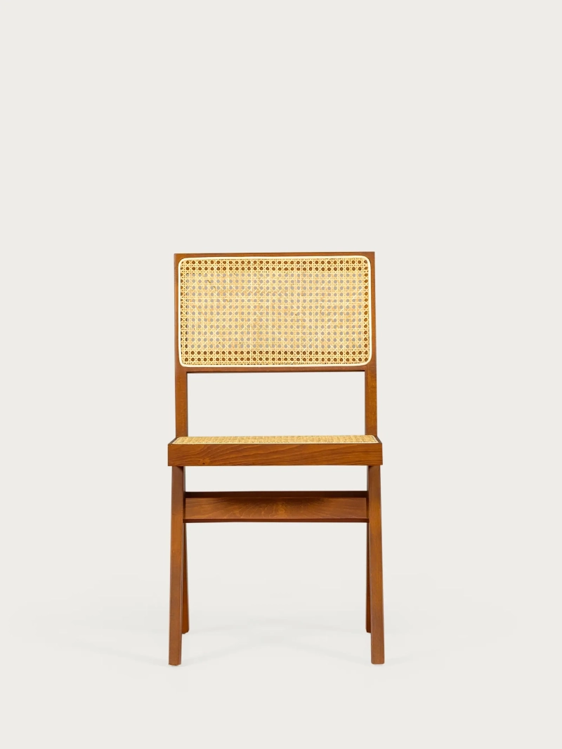 Klassieke stoel in naturel rotan en essenhout - Intex Compass NEST DREAM - 22