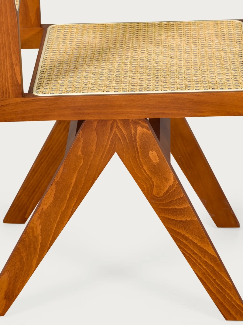 Chaise classique en rotin naturel et bois de frêne - Compass NEST DREAM - 17