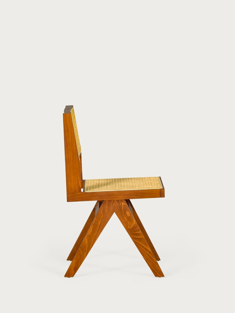 Classic chair in natural rattan and ash wood - Compass NEST DREAM - 24