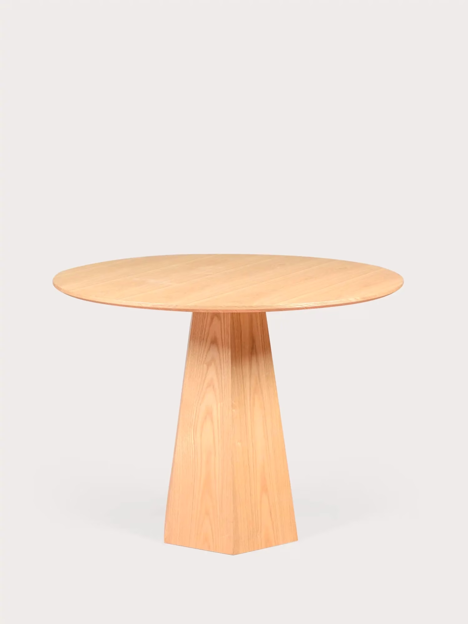 Mesa de comedor con pie central en madera de fresno (100cm) - Nest NEST DREAM - 1