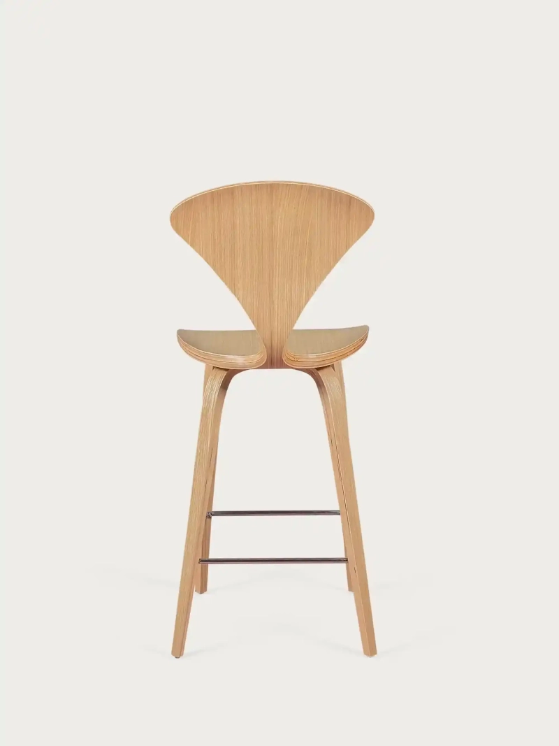 Scandinavian Curved Wood Kitchen Stool (65cm) - Cherner NEST DREAM - 11